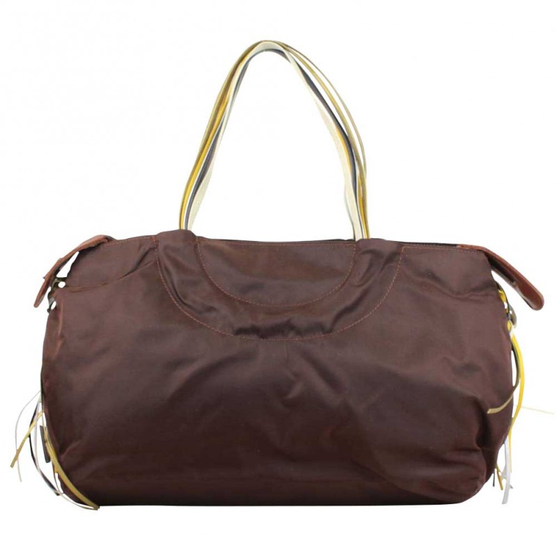 Sac à main Brontibay poignée en cuir multicolore souple marron A DÉCOUVRIR ! - 1