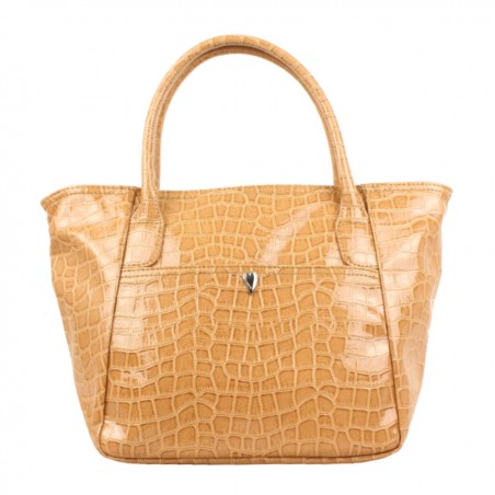 Petit sac porté main façon croco Lancaster 541-12 LANCASTER - 1