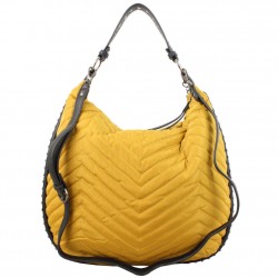 Sac hobo Girls Power Star nylon surpiqué Jaune moutarde GIRLS POWER - 3