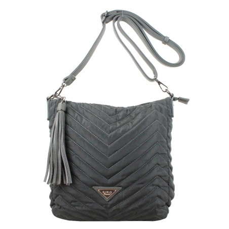 Sac seau Girls Power Star nylon surpiqué Gris GIRLS POWER - 1