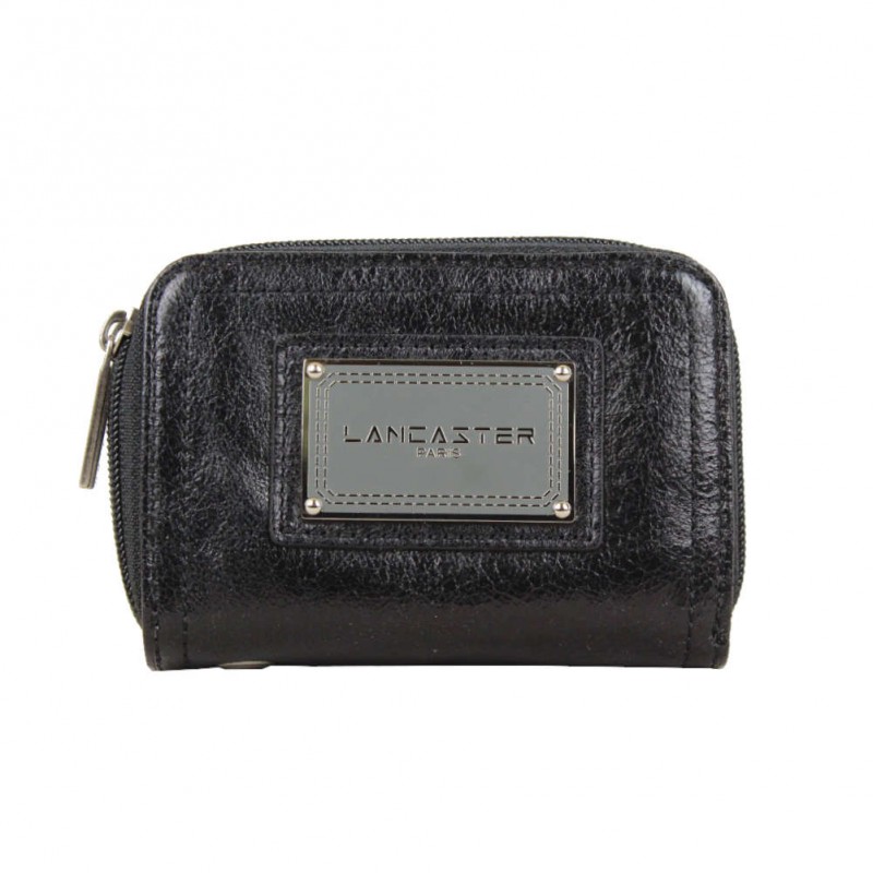 Petit porte monnaie Lancaster cuir 120- Noir LANCASTER - 1