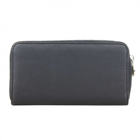 Porte monnaie femme à pièces style perforé Fuchsia F9582-2 FUCHSIA - 2