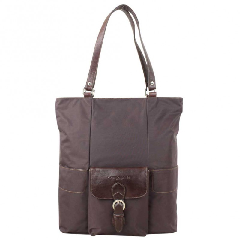 Sac cabas Lancaster toile Nylon légère Marron LANCASTER - 1