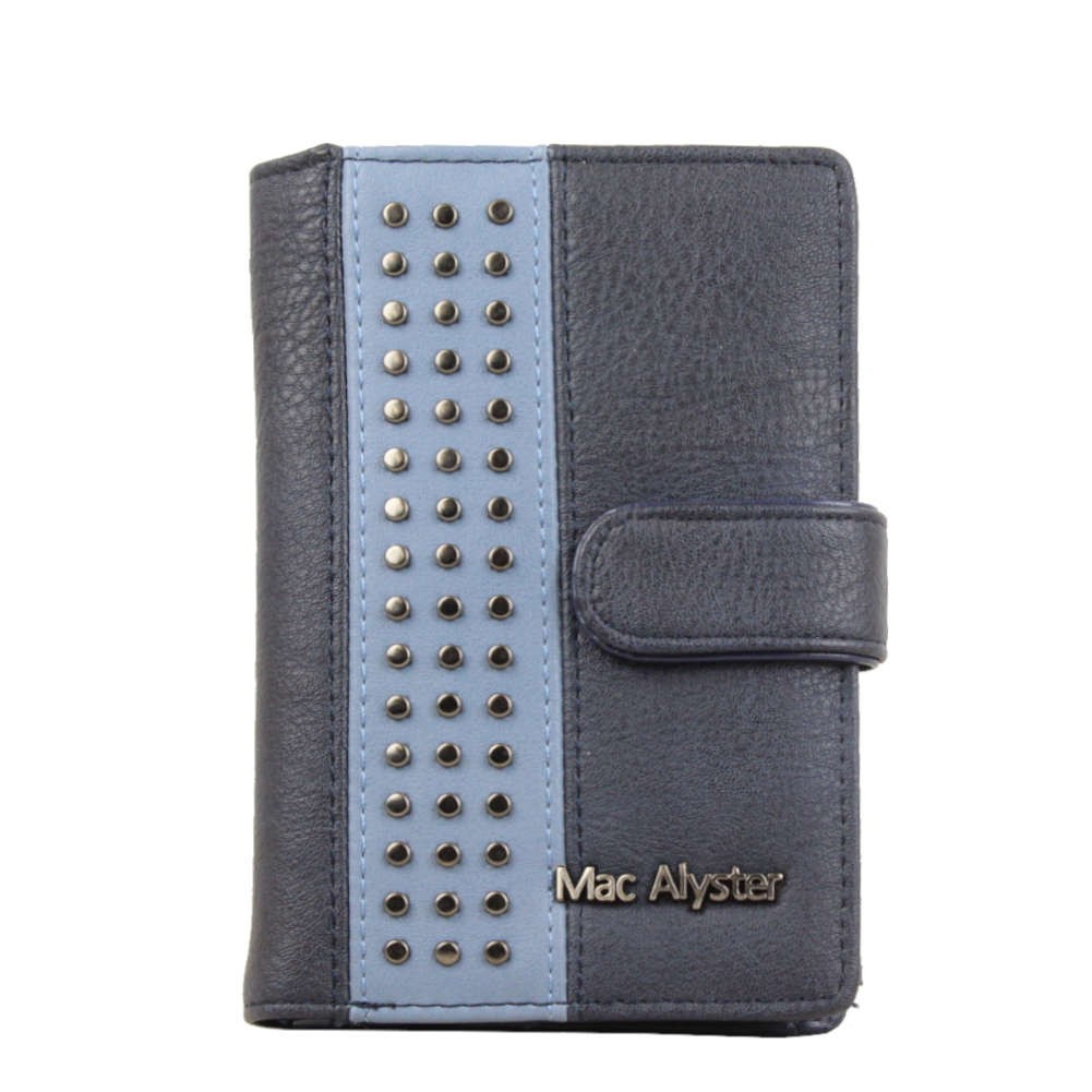 Porte monnaie Mac Alyster RFID Allure déco cloutée Bleu marine MAC ALYSTER - 1