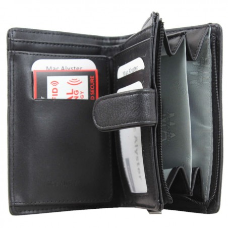 Porte monnaie Mac Alyster RFID Allure déco cloutée noir / Beige MAC ALYSTER - 2