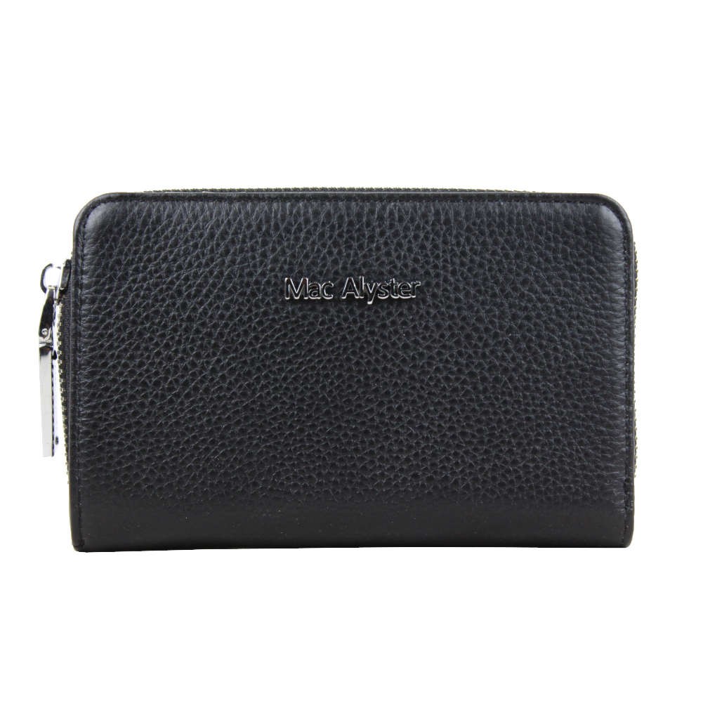 Porte monnaie Mac Alyster en cuir grainé Noir MAC ALYSTER - 1