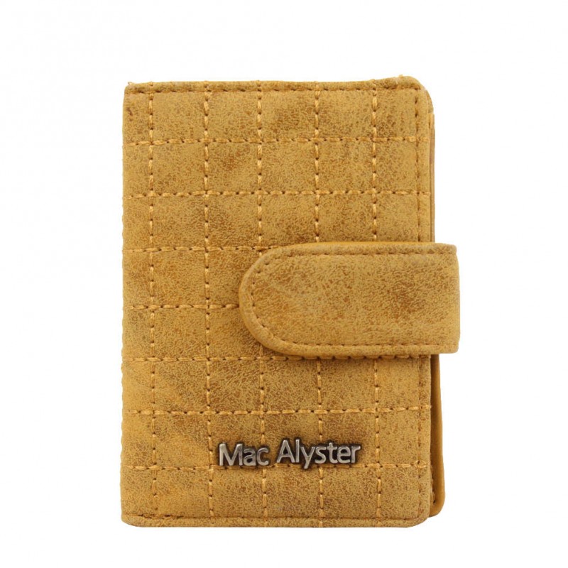 Porte cartes Mac Alyster 726 Mellow RFID surpiqué Camel MAC ALYSTER - 1