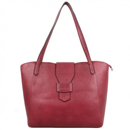 Sac cabas en cuir Patrick Blanc Trauss Rouge PATRICK BLANC - 1