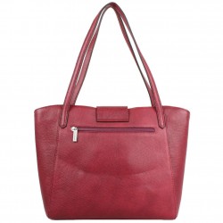 Sac cabas en cuir Patrick Blanc Trauss Rouge PATRICK BLANC - 3