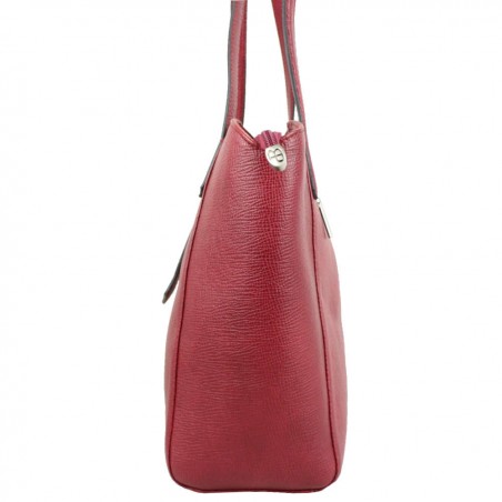 Sac cabas en cuir Patrick Blanc Trauss Rouge PATRICK BLANC - 2