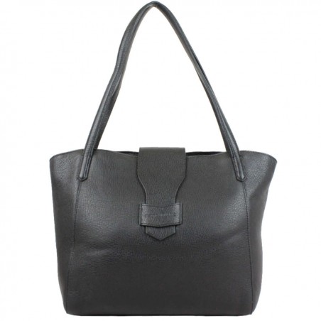 Sac cabas en cuir Patrick Blanc Trauss Noir PATRICK BLANC - 1