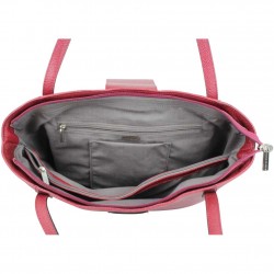 Sac cabas en cuir Patrick Blanc Trauss Rouge PATRICK BLANC - 3