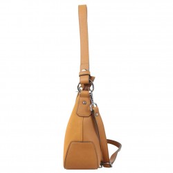 Sac Hexagona rigide Camel motif fleur HEXAGONA - 2