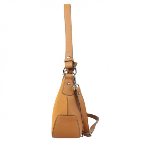 Sac Hexagona rigide Camel motif fleur HEXAGONA - 2