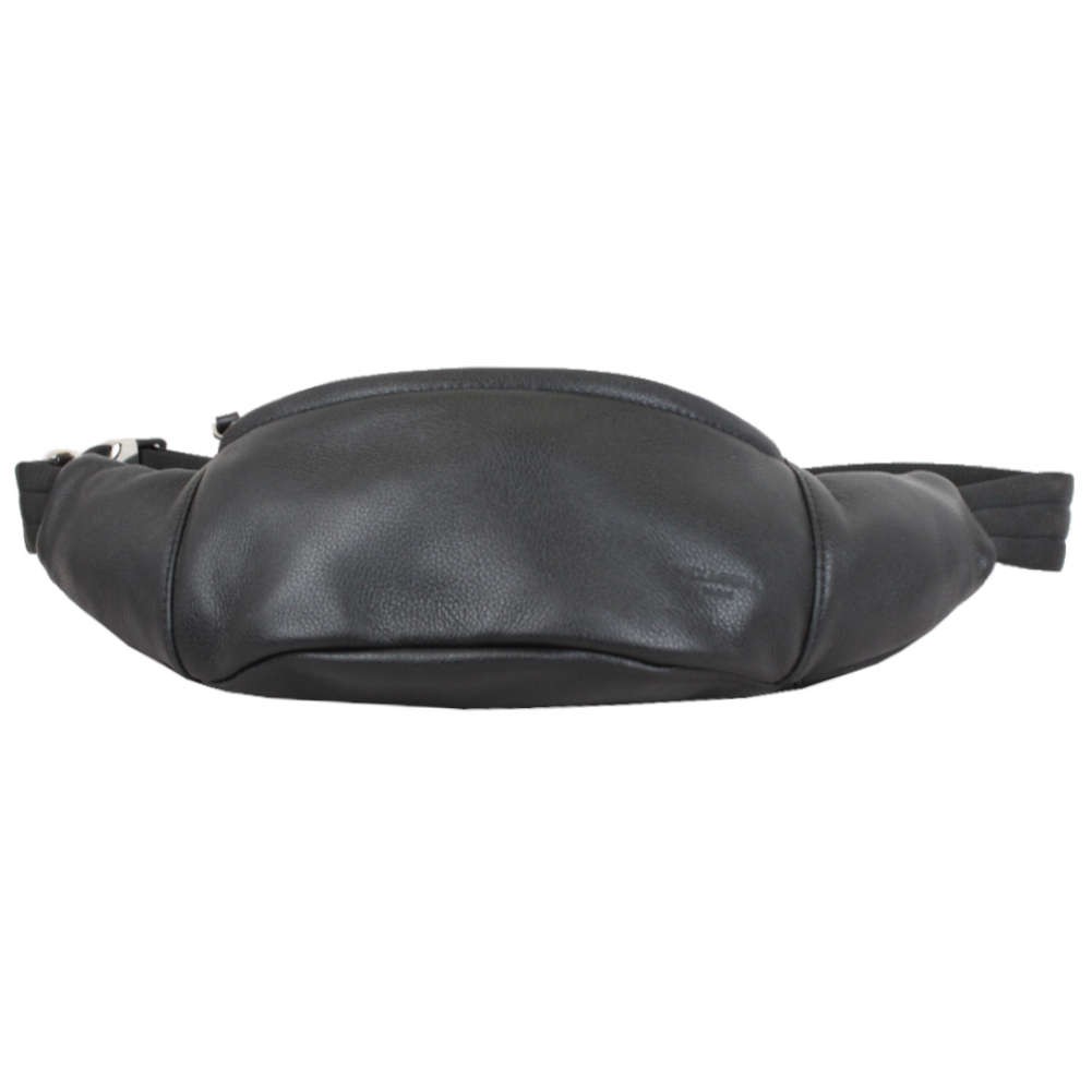 Pochette sac banane en cuir Hexagona 686 Noir / Marine HEXAGONA - 1