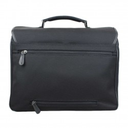 Porte documents David William toile nylon / cuir noir S2 DAVID WILLIAM - 2