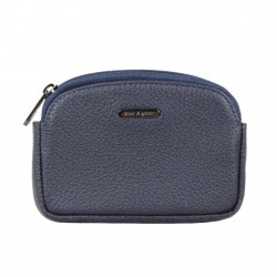 Porte monnaie plat en cuir Mac Alyster Premium RFID Bleu MAC ALYSTER - 1