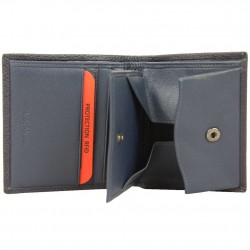 Porte monnaie en cuir Mac Alyster Premium RFID Bleu MAC ALYSTER - 3