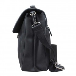 Porte documents David William toile nylon / cuir noir S2 DAVID WILLIAM - 3