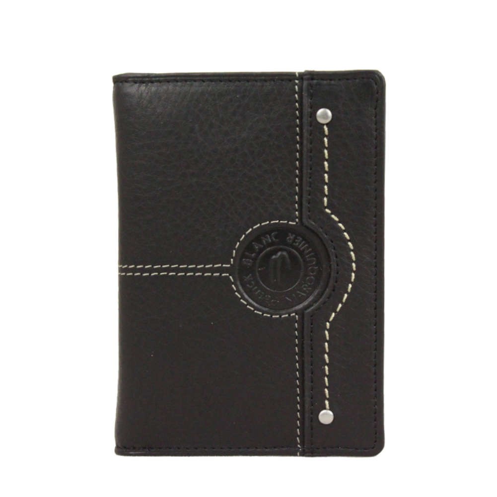 Mini portefeuille extra plat en cuir Patrick Blanc CX Noir PATRICK BLANC - 1