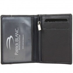 Mini portefeuille extra plat en cuir Patrick Blanc CX Noir PATRICK BLANC - 2