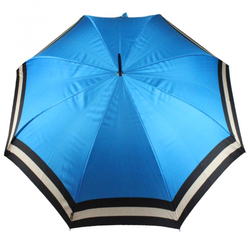 Parapluie long canne Piganiol | Uni bleu PIGANIOL - 1