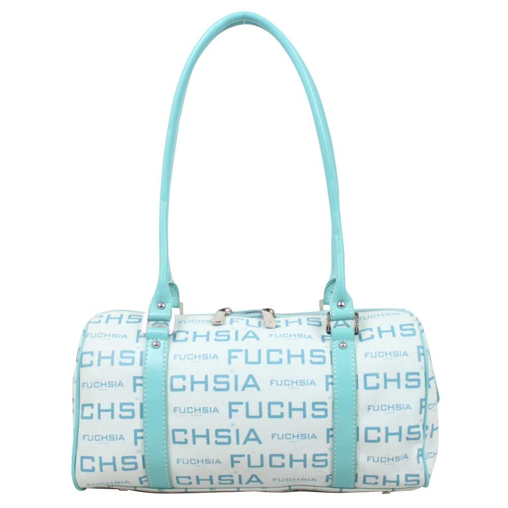 copy of Sac cabas Fuchsia motif imprimé bleu FUCHSIA - 1