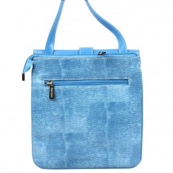 copy of Sac cabas Fuchsia motif imprimé bleu DUOLYNX - 2