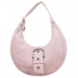 Sac rond extra plat en cuir grainé Texier Kamari Rose PATRICK BLANC - 1