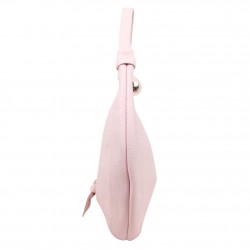 Sac rond extra plat en cuir grainé Texier Kamari Rose PATRICK BLANC - 2