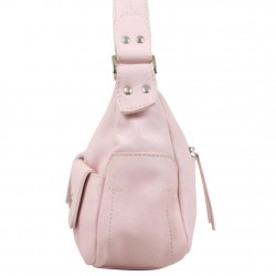 Sac baguette en cuir souple Patrick Blanc Rose PATRICK BLANC - 2