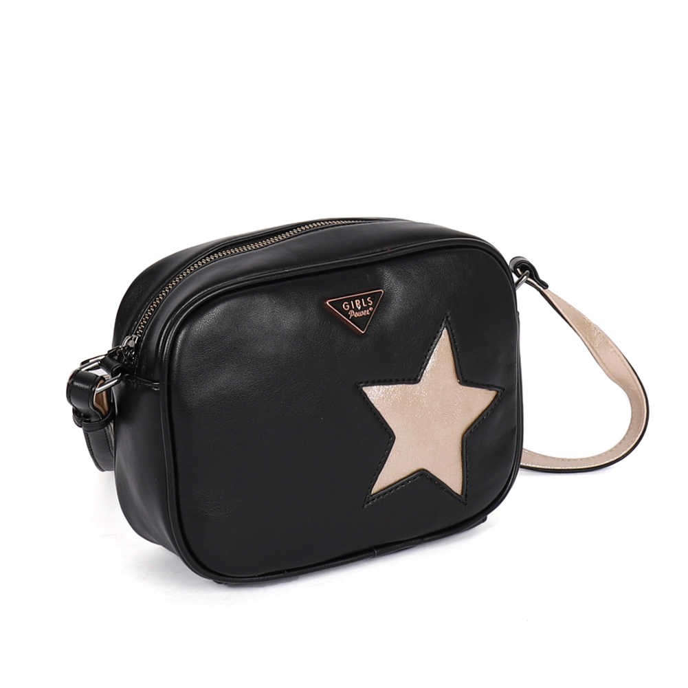 Grand sac femme Girls Power FIBY 01 Fourrure synth tique Noir