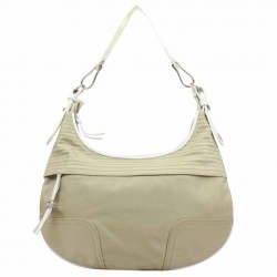 Sac hobo Lacoste L66 extra plat toile beige LACOSTE - 1
