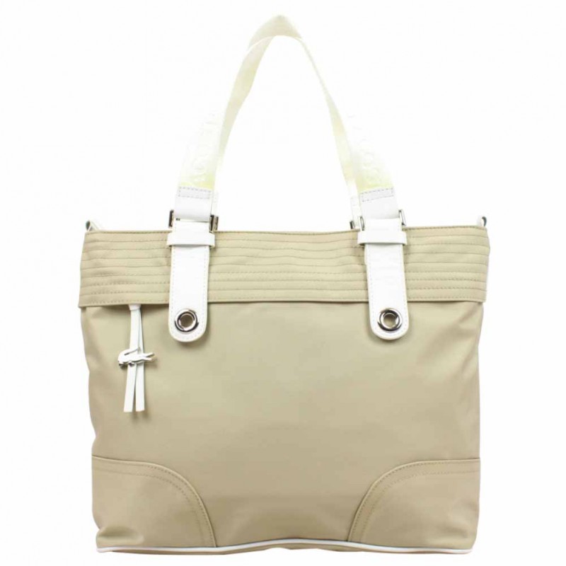 Sac à main Lacoste L66 toile beige LACOSTE - 1