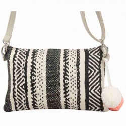Sac pochette Tropéziennes Palombaggia toile beige ethnique LES TROPÉZIENNES - 3 Sac pochette Tropéziennes Palombaggia toile beige ethnique LES TROPÉZIENNES - 3