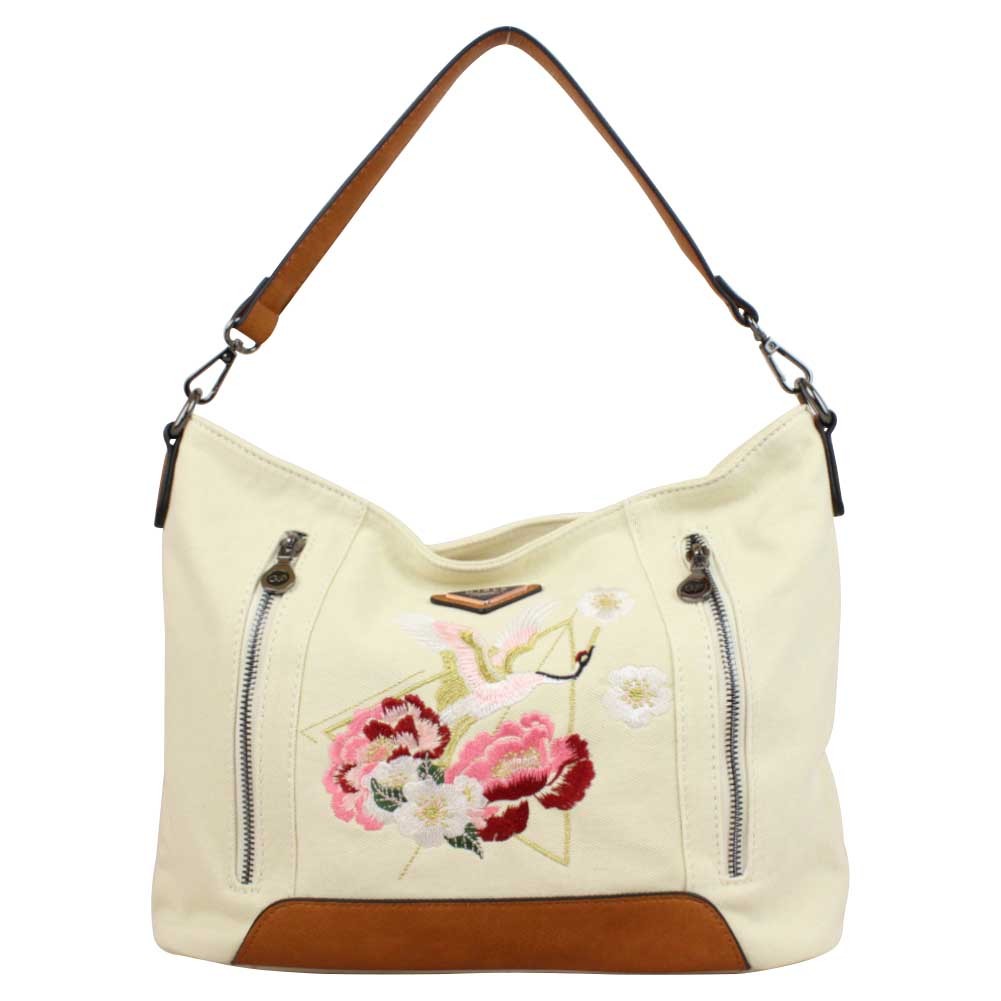 Sac seau Girls Power Dana Jean Beige déco brodée GIRLS POWER - 1