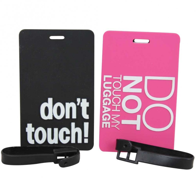 2 portes adresse Snowball Noir et rose Design Don't touch DELSEY - 1