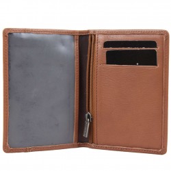 Mini portefeuille extra plat en cuir Patrick Blanc CX Marron PATRICK BLANC - 2