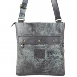 Sac bandoulière zip cuir vieilli Bruno Rossi S2 Bruno Rossi - 18