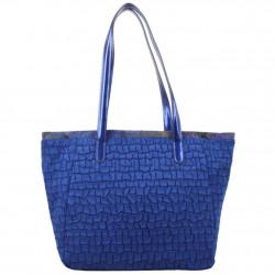 Sac épaule Patrick Blanc motif Bleu marine PATRICK BLANC - 5