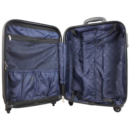 Valise cabine Pepe Jeans rigide motif imprimé bleu / noir Pepe Jeans - 2