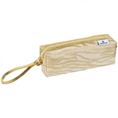 Trousse Oberthur Beige zébrée dorée OBERTHUR - 1