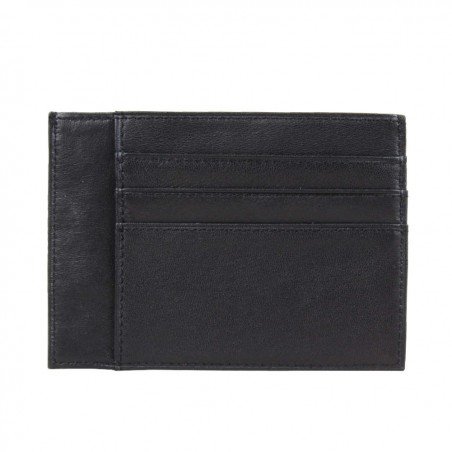 Porte papier ultra plat cuir Wylson Noir WYLSON - 1