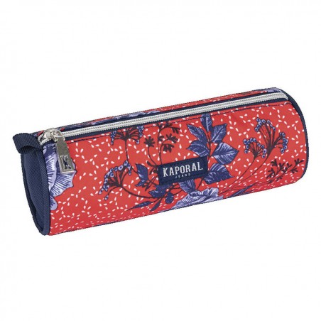 Trousse Kaporal rouge motif fleurs (ronde) KAPORAL - 1