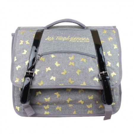 Cartable Little Marcel damier multicolore PATCH LES TROPÉZIENNES  - 1