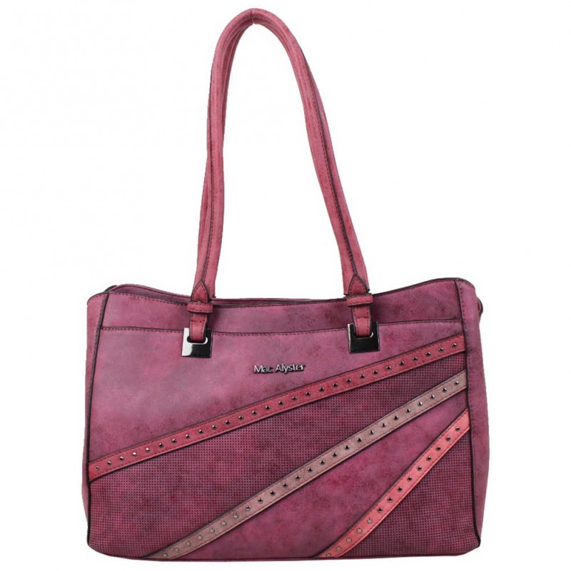 Sac Mac Alyster déco cloutée bordeaux MAC ALYSTER - 2