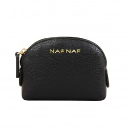 Petit porte monnaie Naf Naf Iris semi grainé Noir NAF NAF - 1