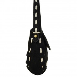 Petit sac bandoulière Les Tropéziennes Yosemite cuir daim noir LES TROPÉZIENNES - 3 Petit sac bandoulière Les Tropéziennes Yosemite cuir daim noir LES TROPÉZIENNES - 3