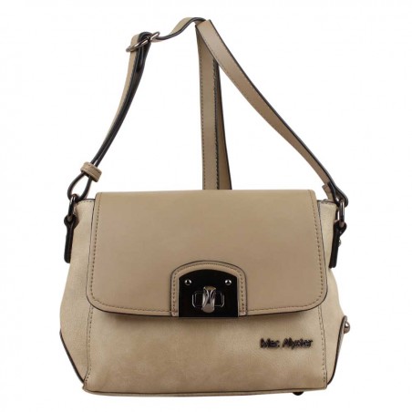 NEUF AVEC PETITS DÉFAUTS Sac bandoulière Mac Alyster à rabat Beige MAC ALYSTER - 1