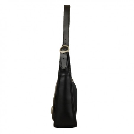 Sac besace Gil Holster Toile et cuir - Noir GIL HOLSTERS - 2